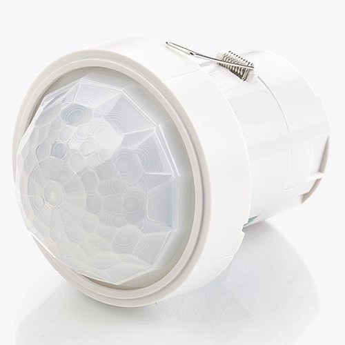 Датчик за присъствие PIR, за вграждане в таван, 360°, обхват D40m @ h=15m, IP40, EBDHS-PRM, CP Electronics