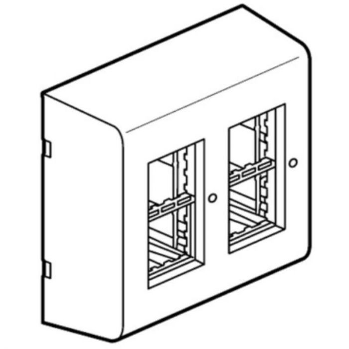 Кутия за открит монтаж 2x4M за кабелен канал DLP Legrand