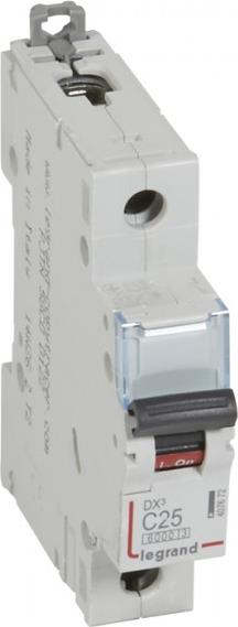 Автоматичен прекъсвач DX3 1P 25A крива С 6kA Legrand