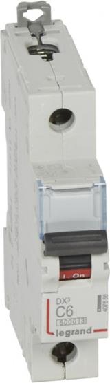 Автоматичен прекъсвач DX3 1P 6A крива С 6kA Legrand