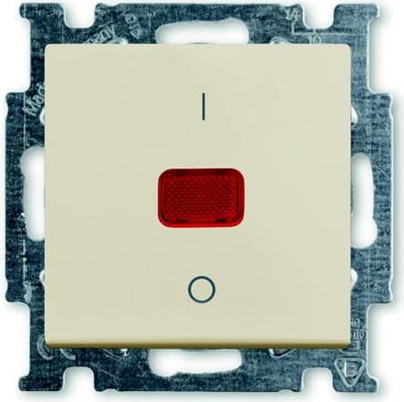 Бойлерен ключ 20A с индикация и 1/0 надпис цвят КРЕМ Basic 55 ABB /до изчерпване/