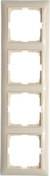 Рамка 4х цвят КРЕМ Basic 55 ABB /до изчерпване/