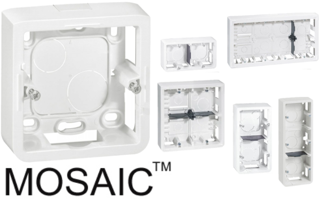 Конзоли за открит монтаж Mosaic Legrand