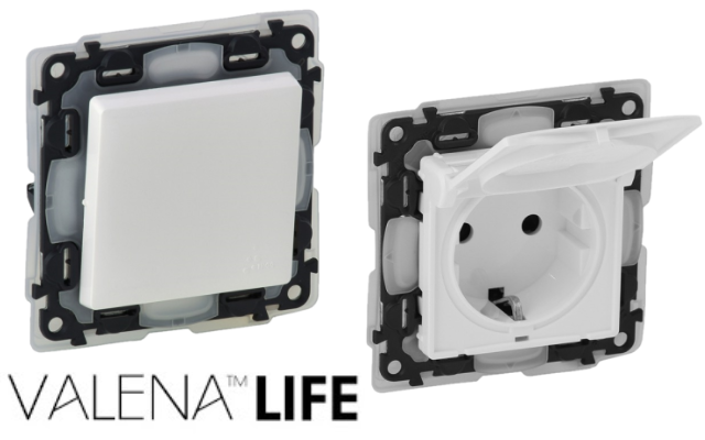 Бели механизми IP44 Valena Life Legrand