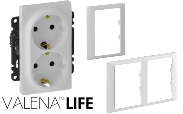 Двойни контакти и рамки Valena Life Legrand