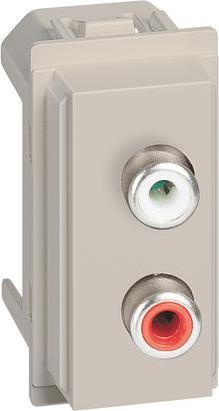 Розетка RCA аудио 1 мод. цвят Крем Living Now Bticino