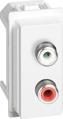 Розетка RCA аудио 1 мод. цвят Бял Living Now Bticino