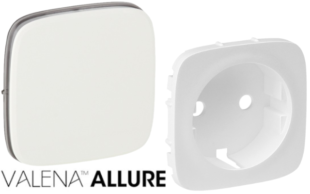 Бели лицеви панели Valena Allure Legrand