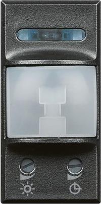 Датчик за движение PIR, 105°, обхват 6m @ h=1.2m, LED ≤ 50W, изисква неутрала, 1 мод. цвят антацит Axolute Bticino