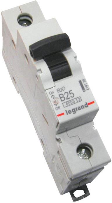Автоматичен прекъсвач RX3 1P 25A крива В 6kA Legrand