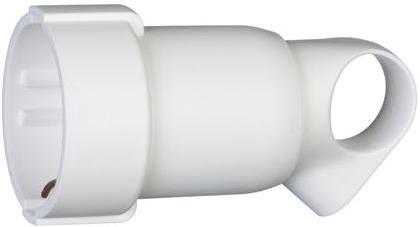 Куплунг бял 2P+Т 16A 250V с ринг Legrand