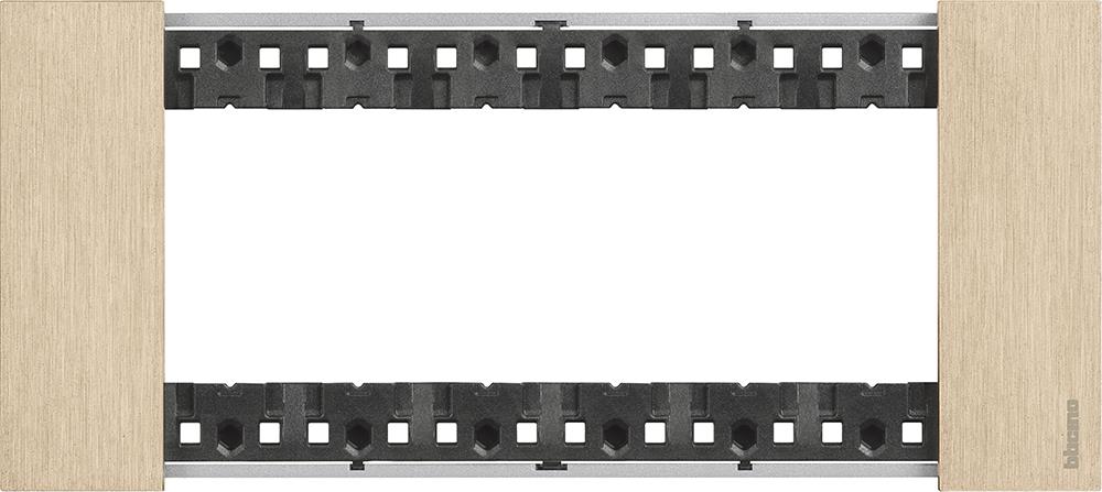 Рамка 6 мод. метална цвят Злато (Gold) Living Now Bticino