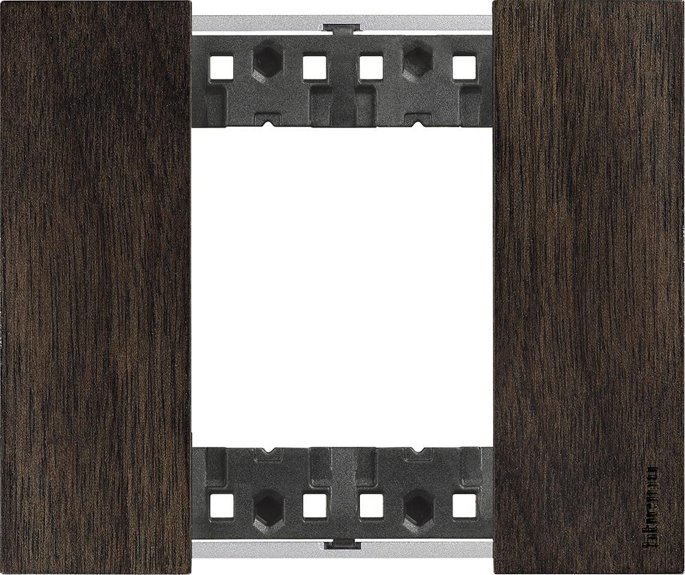 Рамка 2 мод. дървена цвят Орех (Walnut) Living Now Bticino
