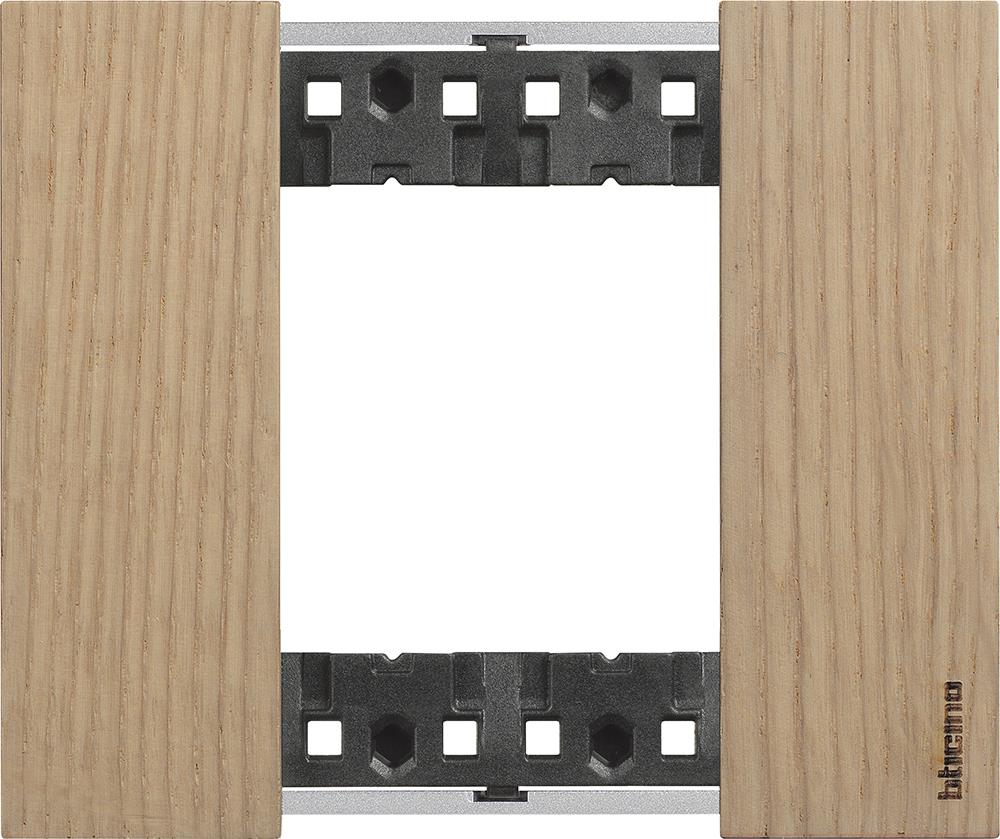 Рамка 2 мод. дървена цвят Дъб (Oak) Living Now Bticino