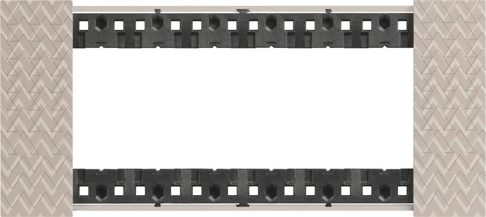 Рамка 6 мод. цвят Илюзия (Optic) Living Now Bticino