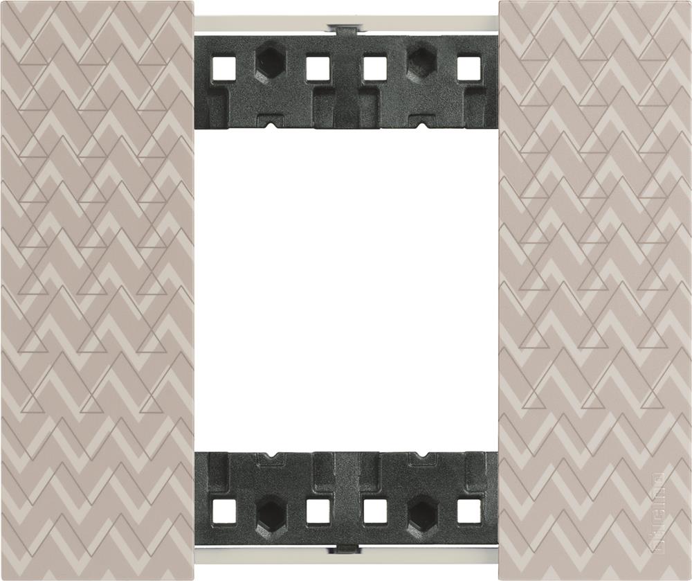 Рамка 2 мод. цвят Илюзия (Optic) Living Now Bticino