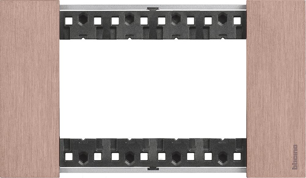 Рамка 4 мод. метална цвят Мед (Copper) Living Now Bticino