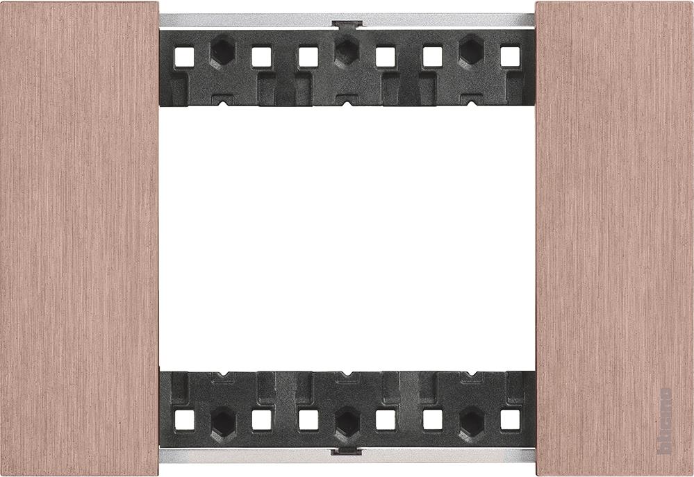 Рамка 3 мод. метална цвят Мед (Copper) Living Now Bticino