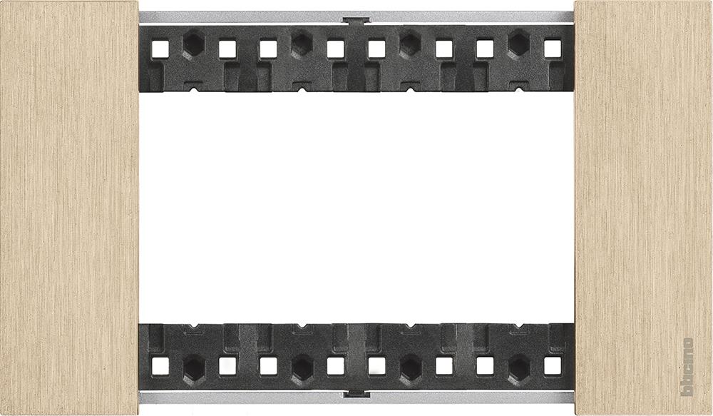 Рамка 4 мод. метална цвят Злато (Gold) Living Now Bticino