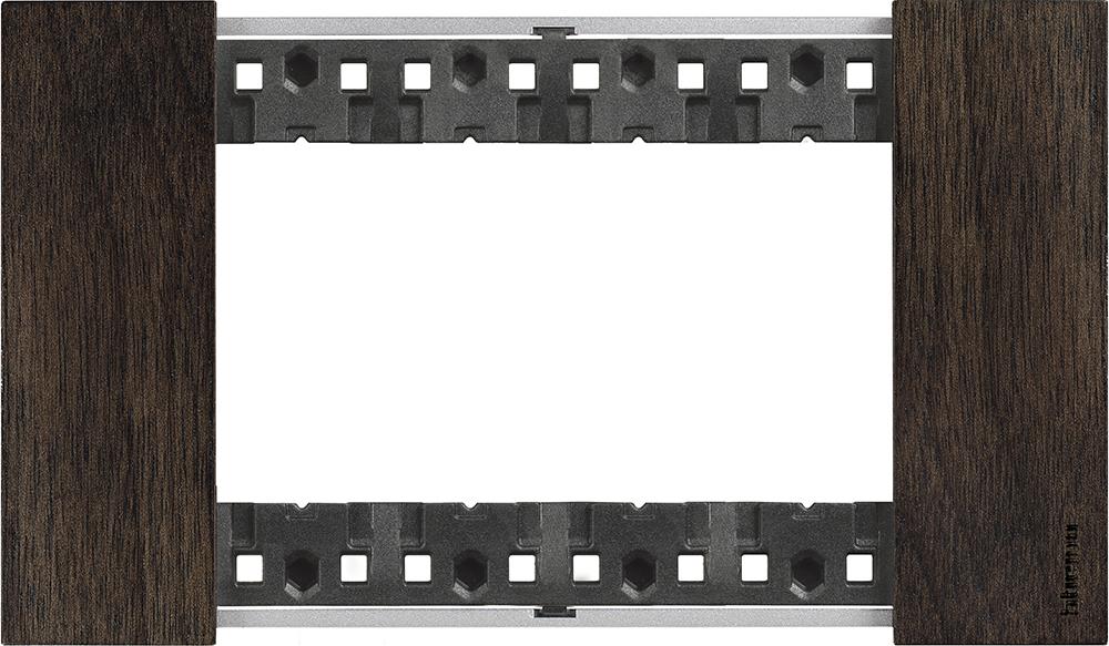 Рамка 4 мод. дървена цвят Орех (Walnut) Living Now Bticino