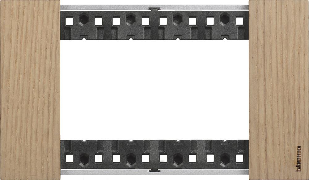 Рамка 4 мод. дървена цвят Дъб (Oak) Living Now Bticino