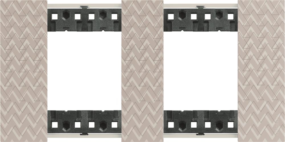 Рамка 2x2 мод. цвят Илюзия (Optic) Living Now Bticino