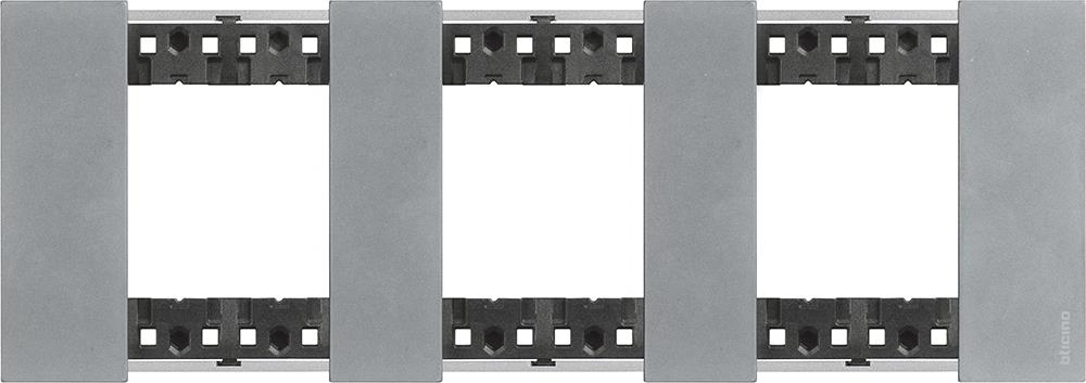 Рамка 3x2 мод. метална цвят Луна (Moon) Living Now Bticino