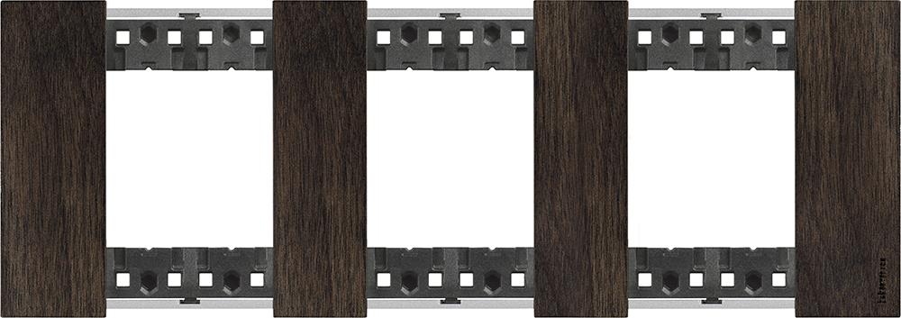 Рамка 3x2 мод. дървена цвят Орех (Walnut) Living Now Bticino