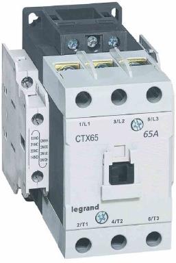 Контактор CTX3-65 3P 30kW (65A AC-3) 2NO-2NC 230V 50/60Hz Legrand