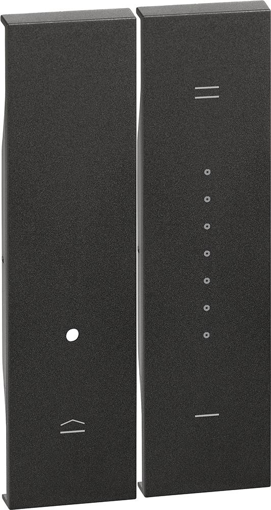 Лицев панел за димер 2 мод. цвят Черен Living Now Bticino