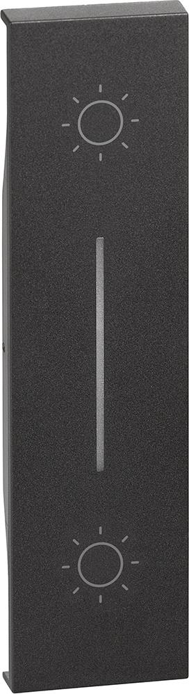 Лицев панел за двоен бутон 1 мод. цвят Черен, Living Now Bticino