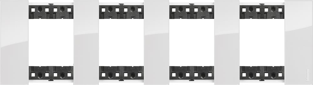 Рамка 4x2 мод. цвят Лед (Ice) Living Now Bticino