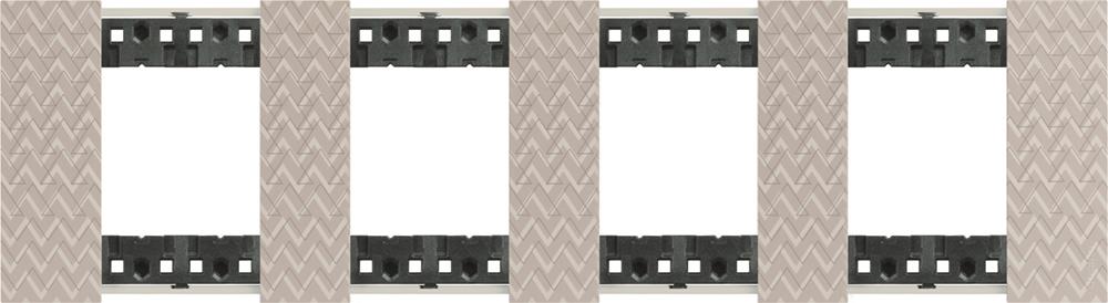 Рамка 4x2 мод. цвят Илюзия (Optic) Living Now Bticino