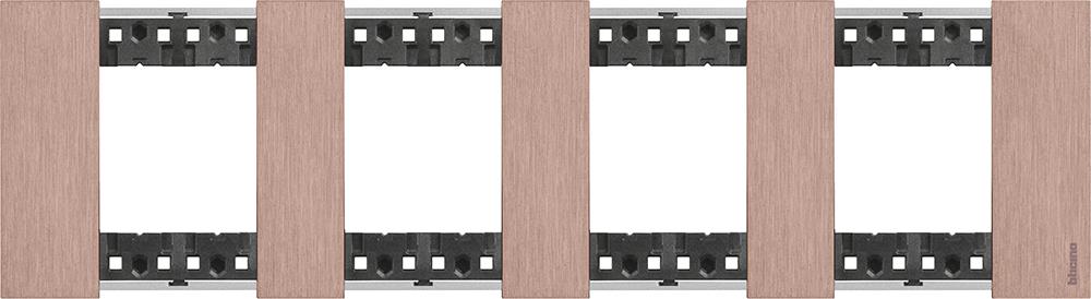 Рамка 4x2 мод. метална цвят Мед (Copper) Living Now Bticino