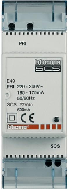 Модулно захранване BUS 230/27V 0.6A 2 модула My Home Bticino