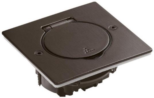 Метална основа Brown steel квадратна IP44/IK08 Legrand