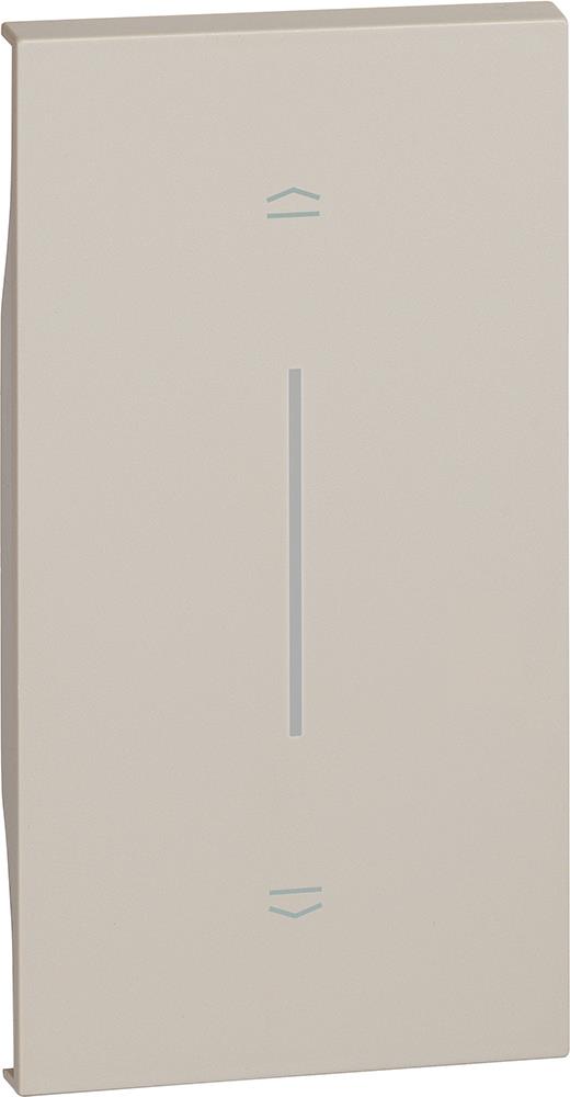 Лицев панел за бутон за щори 2 мод. цвят Крем Living Now Bticino