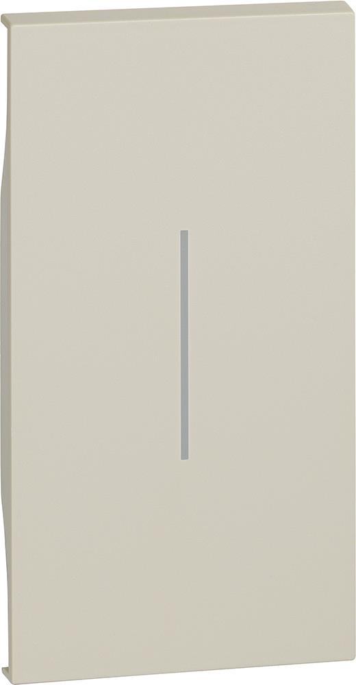 Лицев панел ключ/бутон 2 мод. цвят Крем Living Now Bticino