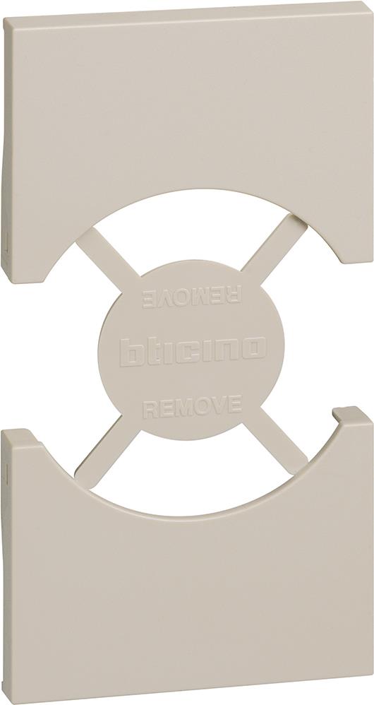 Лицев панел за контакт ШУКО/ИТАЛИАНСКИ стандарт 2 мод. цвят Крем Living Now Bticino