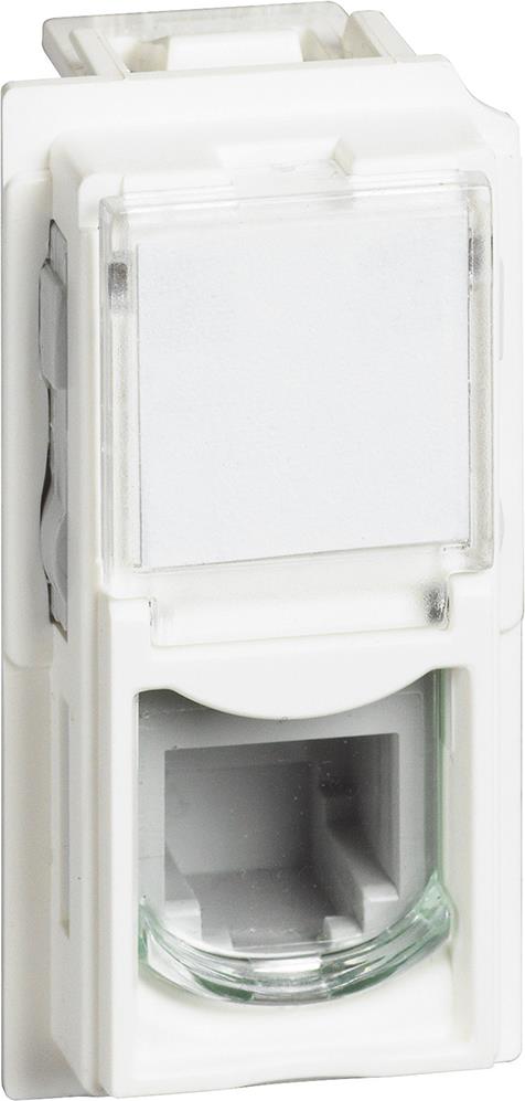 Розетка телефонна RJ11 1 мод. цвят Бял Living Now Bticino