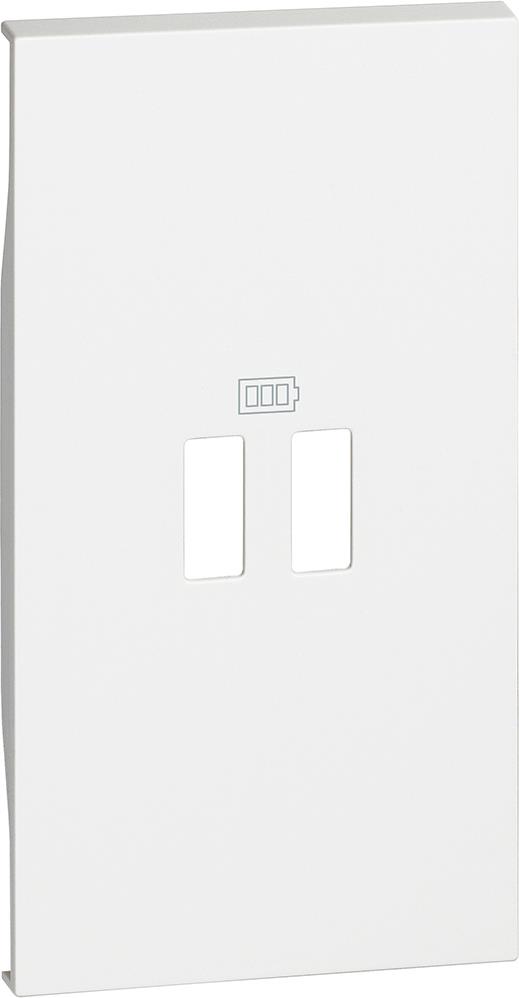 Лицев панел за USB розетка тип 2xA/2xC/A+C 2 мод. цвят Бял Living Now Bticino