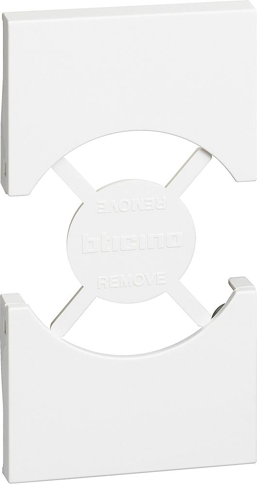 Лицев панел за контакт ШУКО/ИТАЛИАНСКИ стандарт 2 мод. цвят Бял Living Now Bticino