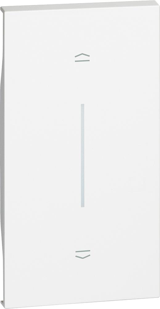 Лицев панел за бутон за щори 2 мод. цвят Бял Living Now Bticino