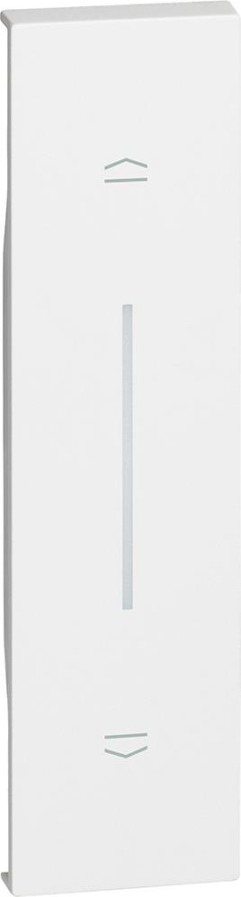 Лицев панел за бутон за щори 1 мод. цвят Бял Living Now Bticino