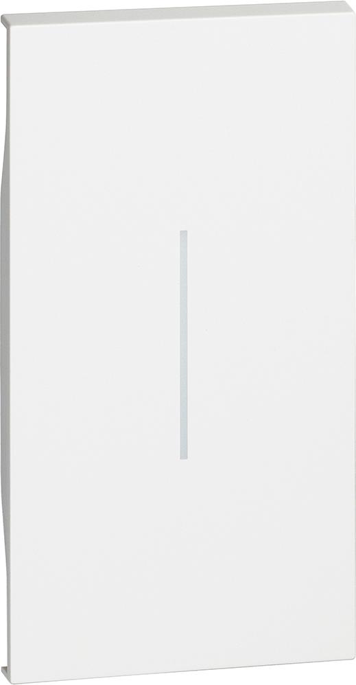 Лицев панел ключ/бутон 2 мод. цвят Бял Living Now Bticino