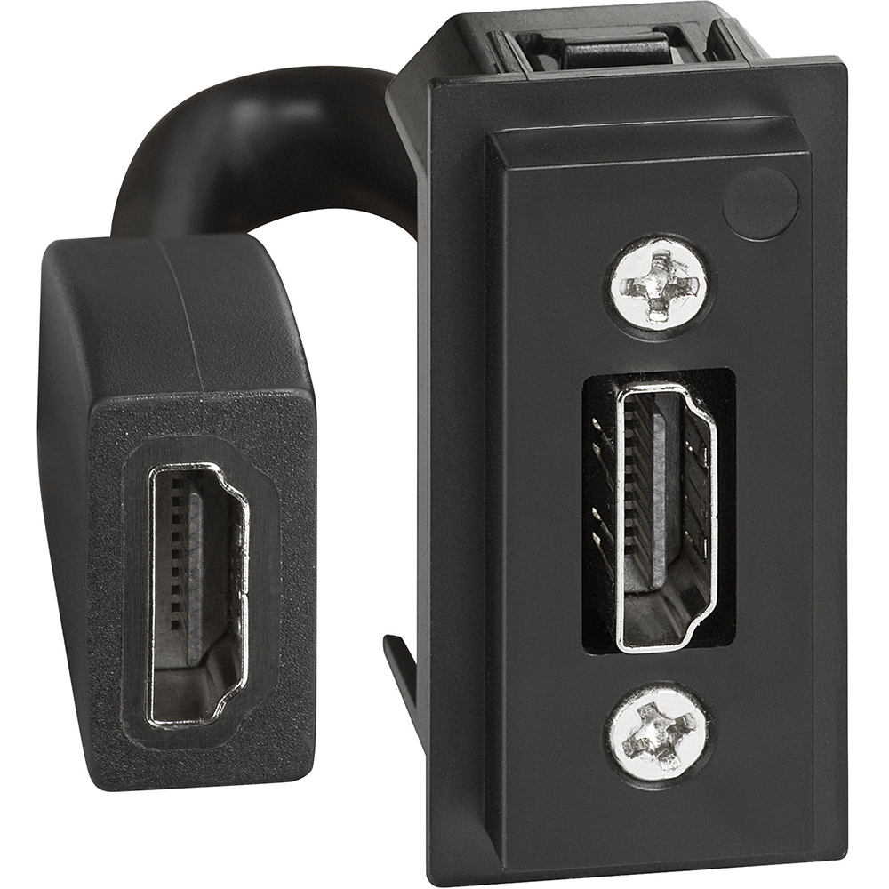 Розетка HDMI за комуникация 1 мод. с кабел Living Now Bticino