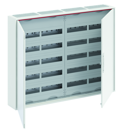 Табло за открит монтаж ComfortLine 5х48мод. CA45V с две плътни метални врати IP44 и Н и РЕ клеми ABB