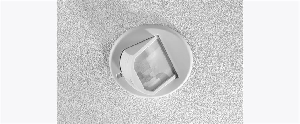 Датчик за присъствие PIR, за вграждане в таван, 90°, обхват 24m @ h=2,8m, IP40, EBDRC-PRM, CP Electronics