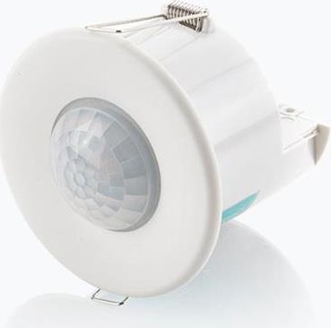 Датчик за присъствие PIR, за вграждане в таван, 360°, обхват D15m @ h=2,8m, IP40, EBDMR-PRM, CP Electronics