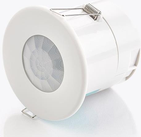 Датчик за присъствие PIR, за вграждане в таван, 360°, обхват D7m @ h=2,8m, IP40, EBDSPIR-PRM, CP Electronics